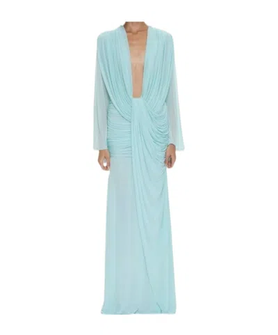 Christopher Esber Long-sleeved Dress In Green