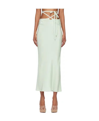 Christopher Esber Loophole Cut-out Midi Skirt In White