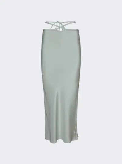 Christopher Esber Loophole Tie Skirt In Green