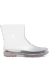 Christopher Esber Gray Monsoon Rubber Boots In White
