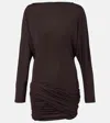 Christopher Esber Minikleid Luna Aus Jersey In Brown