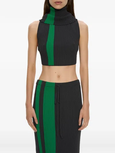 Christopher Esber Mach Stripe Tank Top In Black
