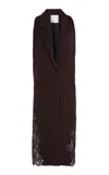 Christopher Esber Mahara Tailored Lace Vest Dress