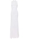 Christopher Esber Cut-out Ruched Maxi Dress In White