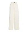 Christopher Esber Manta Sting Wide-leg Jeans In White