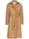 Christopher Esber Scuffed-leather Coat In Braun