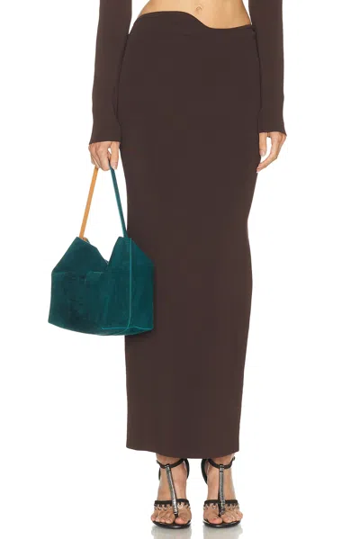 Christopher Esber Maparadita Midi Skirt In Brown