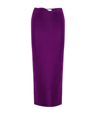 Christopher Esber Maparadita Maxi Skirt In Purple