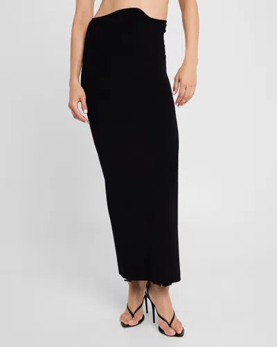 Christopher Esber Maparadita Wave Midi Skirt In Black