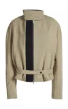 Christopher Esber Marley Nylon Jacket In Taupe