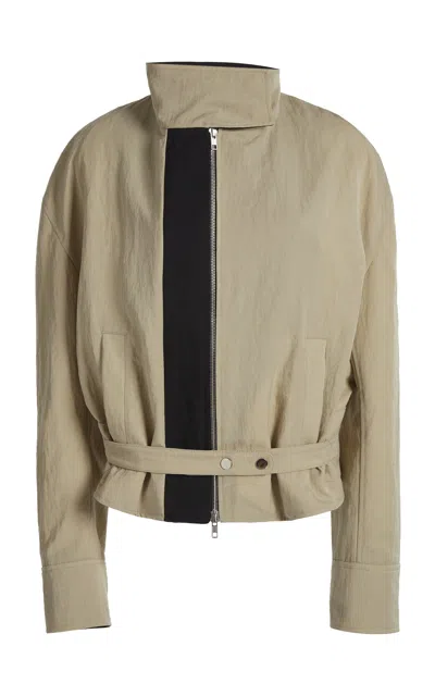 Christopher Esber Marley Nylon Jacket In Taupe