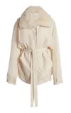 Christopher Esber Marli Fur Trimmed Parker In Ivory