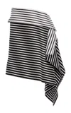 Christopher Esber Marniere Stripe Drape Midi Skirt