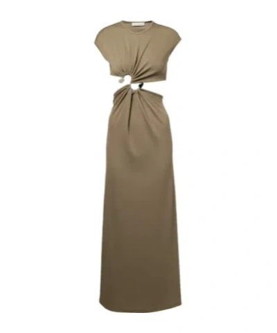 Christopher Esber Maxi Dress In Brown