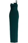 Christopher Esber Maxi Venus Dress With Sculptural Neckline Women In Evergreen (green)