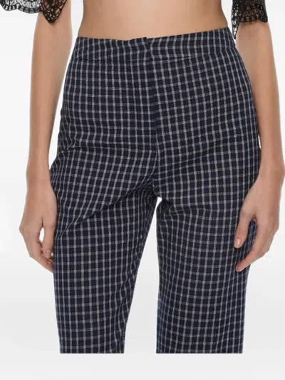 Christopher Esber Maya Embroidered Trousers In Blue