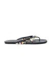 Christopher Esber Memento Charm Flip Flop In Black
