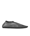 Christopher Esber Mesh Ballerina Flats With Micro Crystals Women In Black