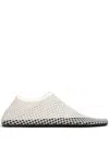 Christopher Esber Minette Embellished Mesh Ballet Flats In Neutrals