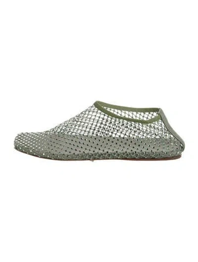 Pre-owned Christopher Esber Mesh Lace Pattern Sneakers In Green