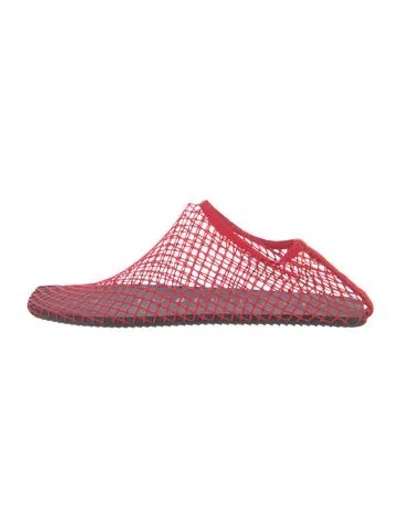 Pre-owned Christopher Esber Mesh Mules In Red