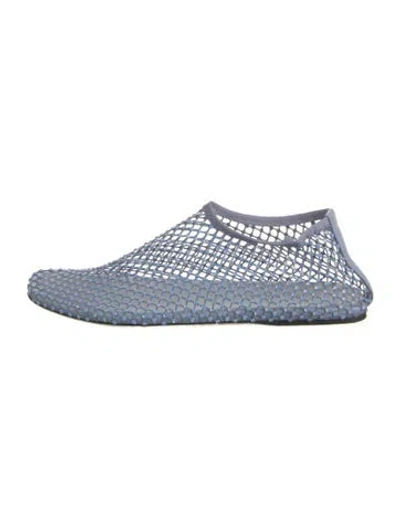 Pre-owned Christopher Esber Mesh Patterned Flats In Blue