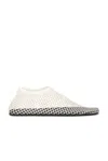 Christopher Esber Minette Embellished Mesh Ballet Flats In Ecru