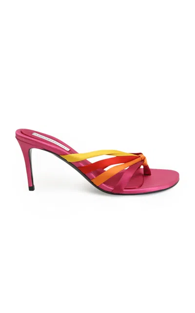 Christopher Esber Mica Satin Heel In Pink