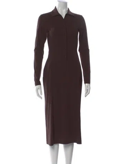 Pre-owned Christopher Esber Midi Length Dress In Brown
