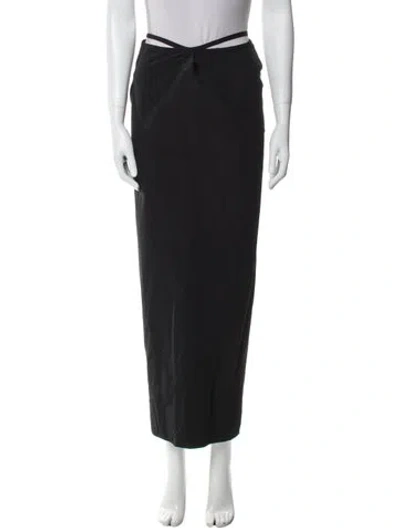 Pre-owned Christopher Esber Midi Length Skirt In Black