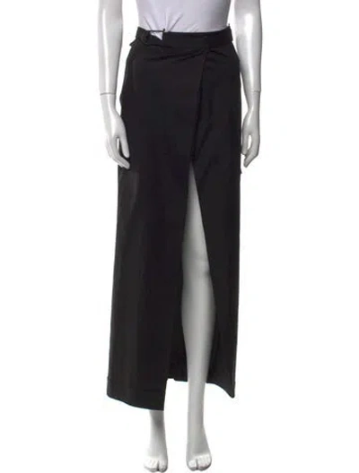 Pre-owned Christopher Esber Midi Length Skirt In Black