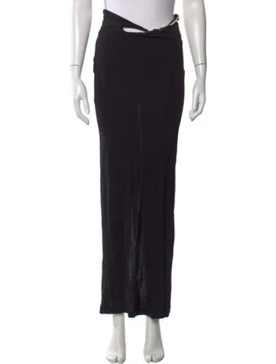 Pre-owned Christopher Esber Midi Length Skirt In Black
