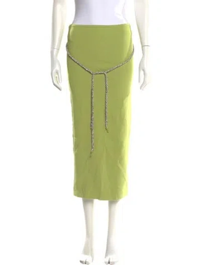 Pre-owned Christopher Esber Midi Length Skirt In Green