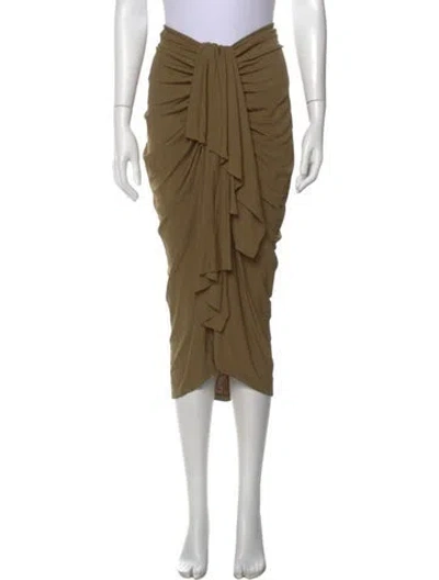 Pre-owned Christopher Esber Midi Length Skirt In Green