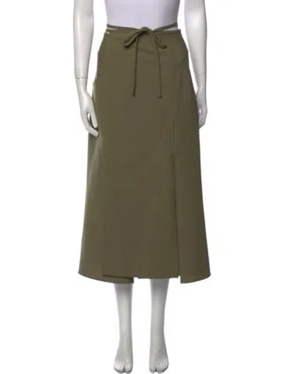 Pre-owned Christopher Esber Midi Length Skirt In Green
