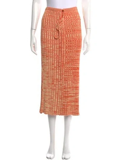 Pre-owned Christopher Esber Midi Length Skirt In Orange