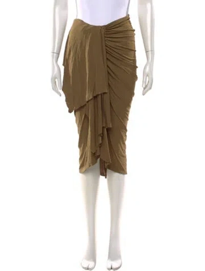 Pre-owned Christopher Esber Midi Length Skirt W/ Tags In Brown