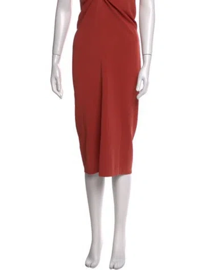 Pre-owned Christopher Esber Midi Length Skirt W/ Tags In Orange