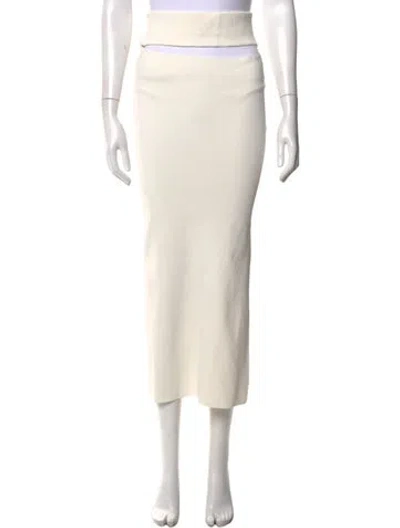 Pre-owned Christopher Esber Midi Length Skirt In White