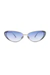 Christopher Esber Milla 96 Sunglasses In Blue