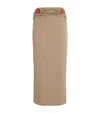 Christopher Esber Mineral Stone-detail Cut-out Maxi Skirt In Neutral