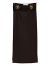 Christopher Esber Mineral-stone Ruched Skirt In Multi