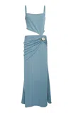 Christopher Esber Mineral Stone Separation Tank Dress