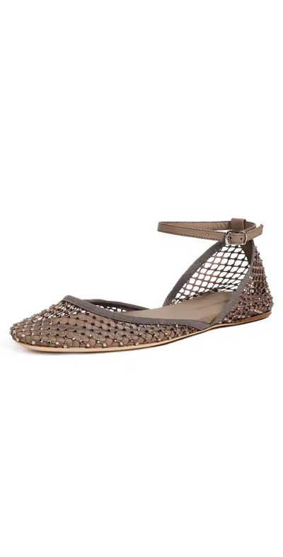 Christopher Esber Minette Ballet Flats Terra In Brown