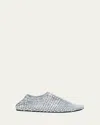 Christopher Esber Minette Bezeled Mesh Ballerina Flats In Silver