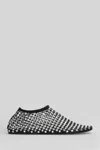 Christopher Esber Minette Bezeled Mesh Ballet Flats In Black Nylon In Black