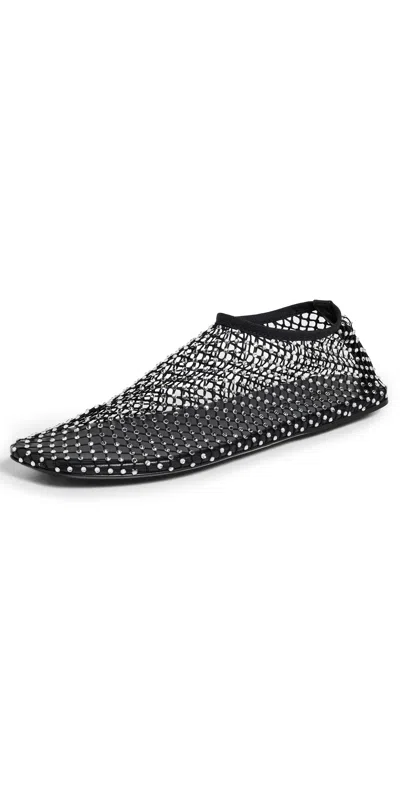 Christopher Esber Minette Bezeled Mesh Flats Bezeled Black