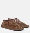 Christopher Esber Minette Crystal-embellished Ballet Flats In Brown