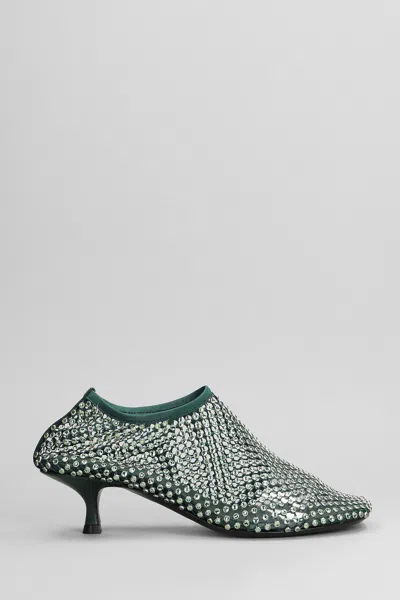 Christopher Esber Minette Crystal Kitten Heel Pumps In Brown