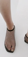 Christopher Esber Minette Crystal Mesh Flats